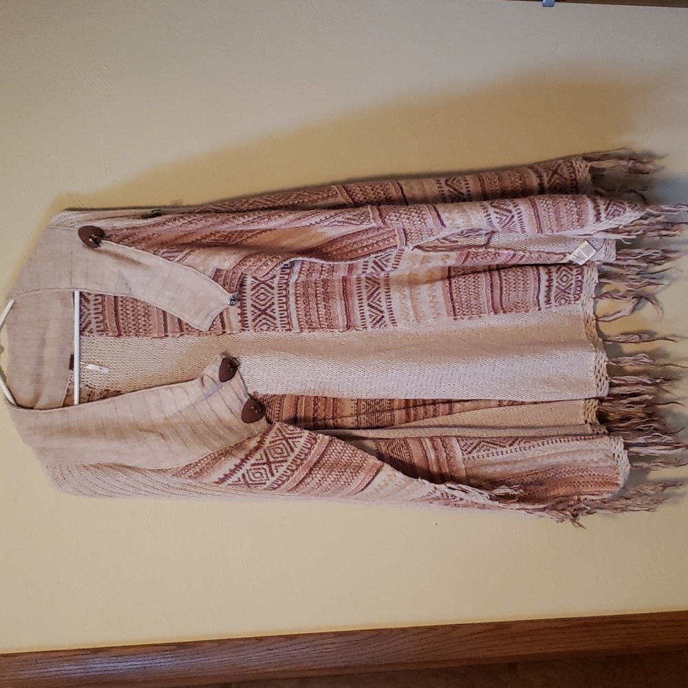 EUC Free People Aztec Cardigan, Size XS - Picture 6 of 9